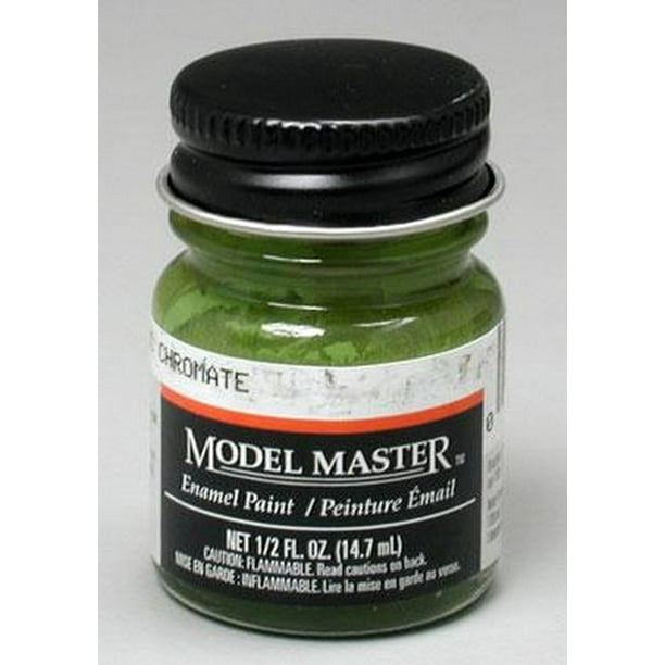 Testors 1734 Green Zinc Flat Model Master Enamel Paint 1/2 oz. Bottle