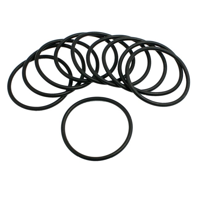 Unique Bargains 10 Pcs 53mm x 3.1mm Black Silicone O Rings Oil Seals Gaskets