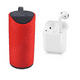 thumbnail image 1 of Combo bocina bluetooth con radio FM rojo + audifonos inalambricos, 1 of 5