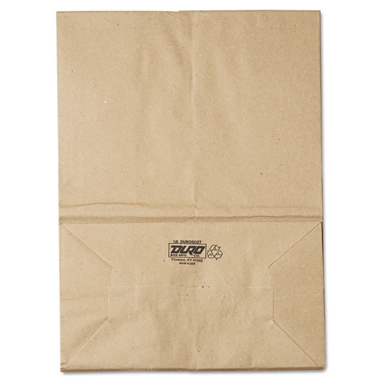1/6 Bbl Paper Grocery Bag, 57lb Kraft, Standard 12 X 7 X 17, 500 Bags