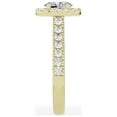 thumbnail image 6 of Unique Moments 1.50 ct Lab Grown Diamond Halo Oval Engagement Ring 14K Yellow Gold, 6 of 7
