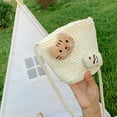 thumbnail image 5 of Lilixerw Shoulder Bag Small Handmade Straw Bag Crossbody Bag for Women,Summer Fashion Woven Handbag Shoulder Purse, 5 of 6