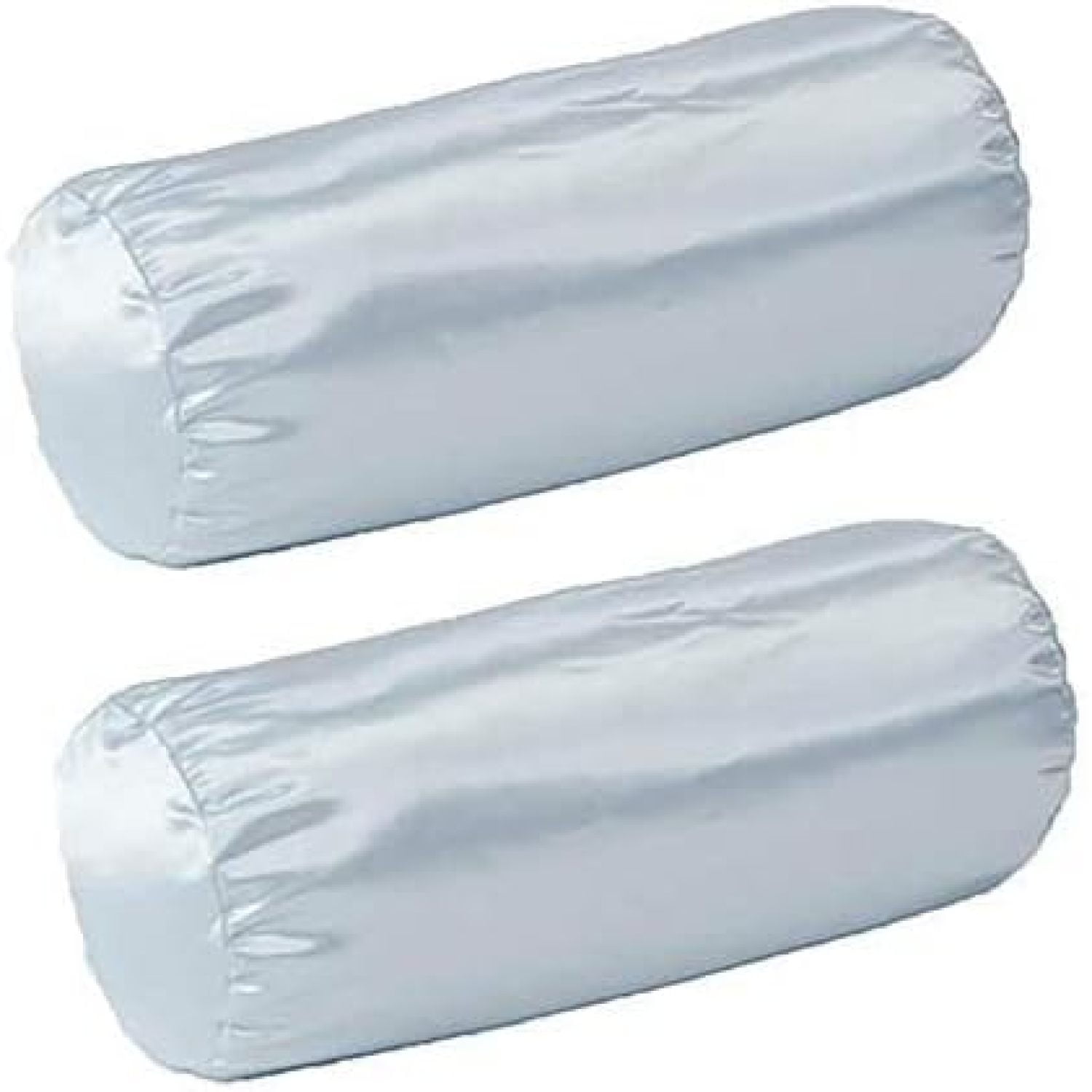 (Pack of 2) Beige Cervical Neck Roll Pillow Case