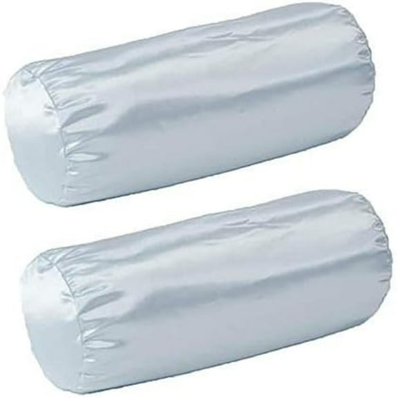 (Pack of 2) Beige - Cervical Neck Roll Pillow Case