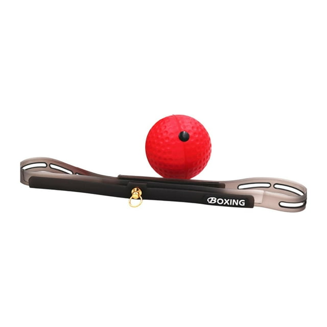 S SERENABLE Boxing Ball Headband Boxing Ball on String for Sports Workout Agility 20g Red Ball