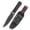 Black Blade, variant on SDOKEDC High-Performance DC53 Steel Fixed Blade Utility Knife, with Durable Sheath, Multi-use for Camping, Hiking & Everyday Carry