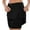 Black, variant on Women's Athletic Skirt with Built-In Shorts and Side Slit Functional Tennis Skirt with Pocket for Sports and Casual