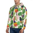 thumbnail image 2 of Hoodies for Men - Cartoon Parrot Cute Plant Long Sleeve Comfrt Men'S Fashion Hoodies & Sweatshirts, Sweatshirts for Men Hoodies Pullover Clothing Clothes with Pouch, 2 of 7