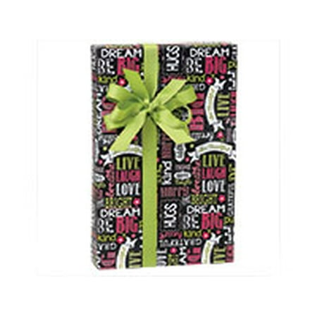 Chalkboard Wishes Birthday / Special Occasion Gift Wrap Wrapping Paper-16ft