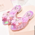 thumbnail image 2 of Zapatos de princesa de Disney para niños, zapatillas de interior de tacón bajo con lazo de Elsa de Frozen, zapatos de cuero informales para fiestas de niñas y bodas, plantilla Size34 de 21,5 cm Gao Jinjia LED, 2 of 2