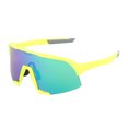 thumbnail image 2 of Gafas de sol para bicicletas, soporte nasal ajustable a prueba de viento, arena y rayos ultravioleta, marco amarillo de gafas deportivas, 2 of 10