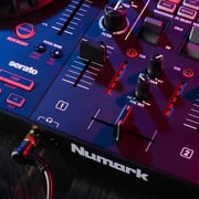 Numark Mixtrack Platinum FX 4-Deck DJ Controller with 3.5 Desktop DJ Monitors Package