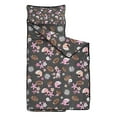thumbnail image 2 of Gray Football and Flowers Pattern Toddler Nap Mats for Kids Preschool,Sleeping Mat Bag or Kids,Toddler Sleeping Bag,Toddler Nap Mat or Daycare, 2 of 6