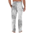 thumbnail image 5 of GrmtClth Mens Pajamas Lightweight Tie-Dye Print Pjs Bottoms Stylish Drawstring Elastic Waist Lounge Pants Soft Sleepwear with Pockets and Button Fly Light Gray XXL, 5 of 8