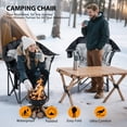 thumbnail image 6 of ABORON Heated Camping Chair Folding Chair, 2-Pack Outdoor Portable Heated Folding Chairs, Patio Lounge Chairs with 3 Heat Levels, Heating Chair for Outdoor Sports, Camping, 6 of 10