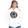 thumbnail image 4 of Eye Symbolic Spiritual Compass Zip Up Hoodie Men's Women's Brisco Brands S, 4 of 6