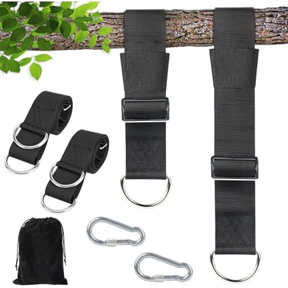 Tree Swing Straps and Tree Swing Hanging Straps (2 Pack) - Adjustable 6FT,Suit for Hammock Straps,Tire Swing and Hammock Tree Straps，Supports a Whopping 2000 lbs