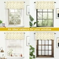 thumbnail image 2 of DriftAway Geo Trellis Room Darkening Grommet Unlined Valance 52”x18” (Yellow), 2 of 7