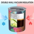 thumbnail image 2 of 12oz Coffee Tumblers Pioneer Flower Floral Print Pattern Stainless Steel Vacuum Insulated Travel Tumbler Coffee Cups Mug with Lid and Straw with Cleaning Brush for Cold & Hot Drinks, 2 of 5