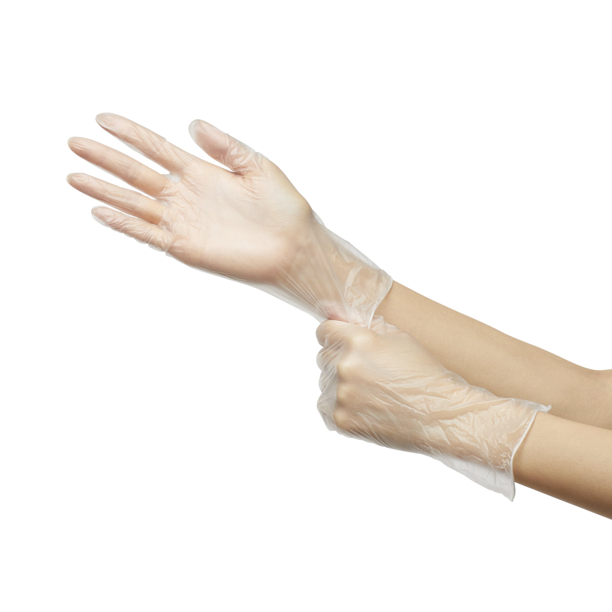 McKesson Confiderm Disposable Vinyl Exam Glove Standard Cuff Length SMALL 14-164 1000 per Case