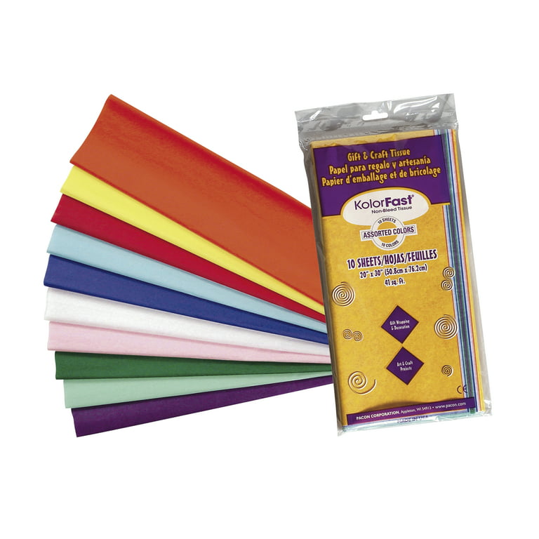 Hallmark Tissue Paper (Classic Rainbow, 8 Colors) 120 Sheets for