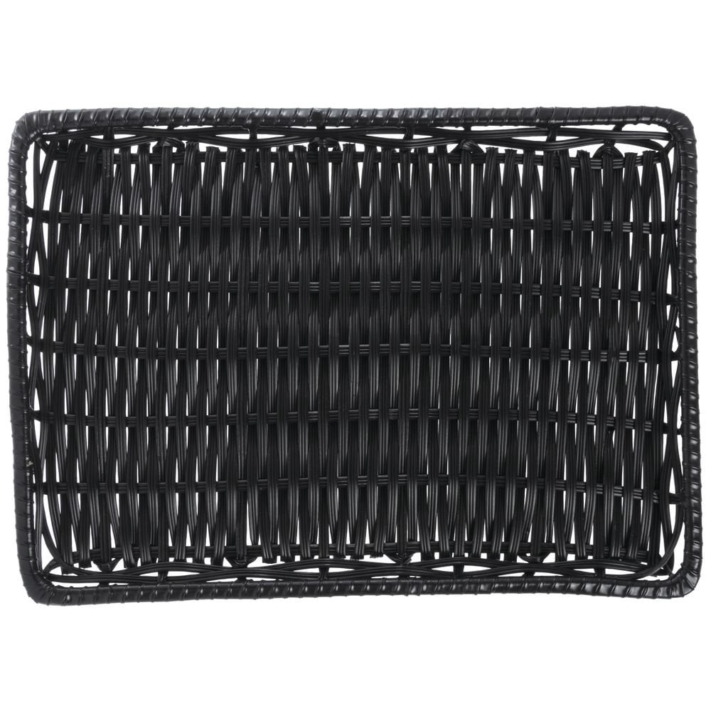 HUBERT® Black Basket - 13"L x 18"W x 1"H