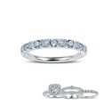 thumbnail image 3 of Lafonn Birthstone Sterling Silver Platinum Plated March Ring (0.51cts CTTW), 3 of 5