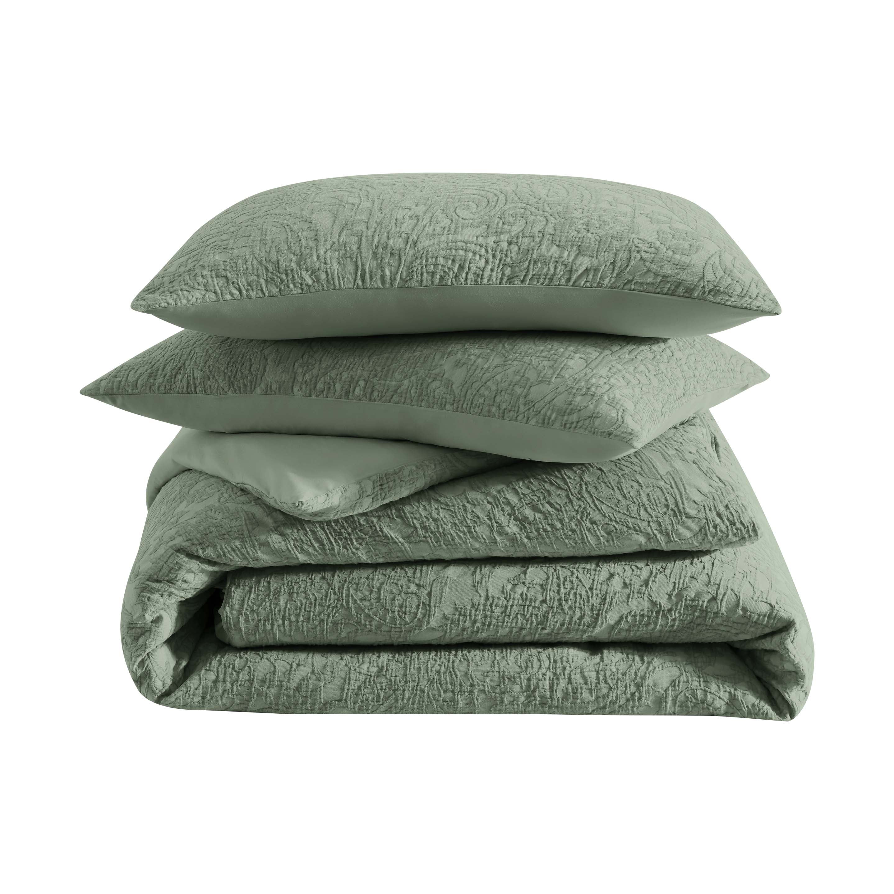 Trailing Fern Matelasse Duvet Cover & Shams