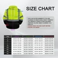 thumbnail image 5 of TCCFCCT Reflective Hoodie Class 3 Hi Vis Hoodies for Men Women, Reflective Safety Construction Jackets for Men Workers, Surveyors, Durable & Dirt-resistant, Meets Ansi, T-Yellow 4XL, 5 of 6