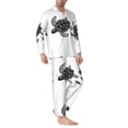 thumbnail image 2 of Fotbe Family Of Sea Turtles Pijama de Hombre con Estampado de Manga Larga, Conjunto de 2 Piezas, Ropa de Dormir Suave y Cómoda con Bolsillos-XX-Large, 2 of 7