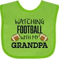 thumbnail image 3 of Inktastic Watching Football with My Grandpa Boys or Girls Baby Bib, 3 of 4