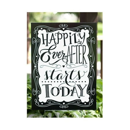 Happily Ever After Yard Sign