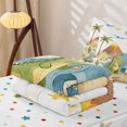 thumbnail image 6 of Homewish Cute Dino Family Zipper Twin Comforter Sets with Fitted Sheet and 2 Pillowcases,Jungle Animals Zipper Bedding Set,Polkadot Reversible,4pcs, 6 of 8