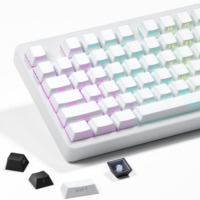 Juego de teclas SDYZ con estampado lateral blanco PBT 132 teclas Cherry Profile