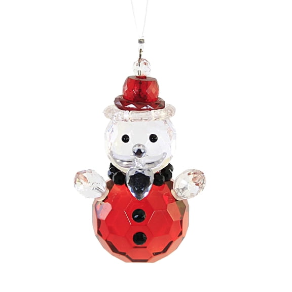 Ganz Christmas Santa Ornament, Acrylic, 2 Inches Width, 3 Inches Length, Multicolor
