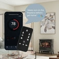 thumbnail image 5 of Modern Ember Harlowe Freestanding Electric Fireplace Stove Heater in Black | Smart Technology | WiFi App, Alexa & Google Control | 1500W | Indoor Portable Heater | Safety Shutoff, 5 of 9