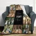 thumbnail image 5 of Custom Photo Blankets Using My Own Photos Personalized Throw Blanket with Pictures Text Customized Blanket for Adults Mom Dad Family Dog Kids Friends Lover Personalized Memorial Gift 60"x80", 5 of 6