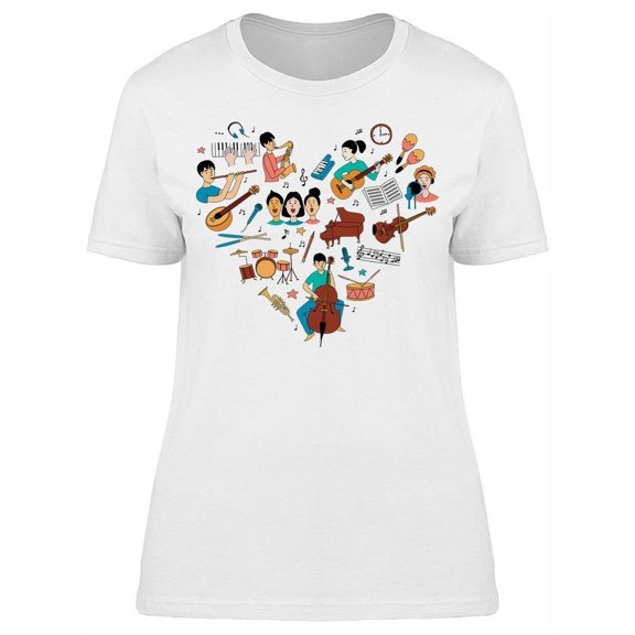 Folk Art, In Heart T-Shirt Women -Image by Shutterstock, Female Large