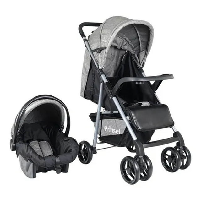 Carriola con Portabebe Prinsel Portofino LX Negro