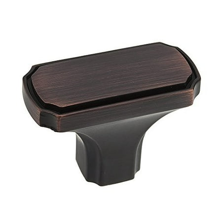 Richelieu Bronze Knobs - Richelieu Hardware - BP77043BORB - Transitional Metal knob - 77043 - Brushed Oil-Rubbed Bronze Finish