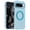 Blue, variant on Magnetic Case for Google Pixel 9A, [Stronger Magnet] Compatible with MagSafe, Crystal Clear Protective Phone Cover, Military Grade Drop Tested Shockproof Slim Hard PC Back,Blue