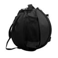 thumbnail image 4 of Bolsa de transporte de baloncesto impermeable con correa de hombro ajustable Bolso de fútbol / fútbol / voleibol 10,24 - 11 pulgadas de diámetro exter Negro Soledad Bolsa de transporte de baloncesto, 4 of 8