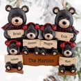 thumbnail image 6 of 2021 Christmas Tree Pendant DIY Name Bear Family Pendant Xmas Tree Hanging Ornament Holiday Home Decoration Gift, 6 of 8