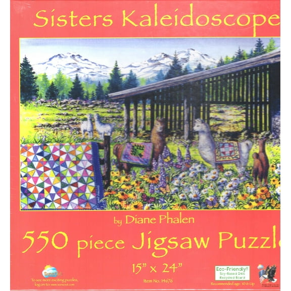 sisters kaleidoscope 550 piece puzzle
