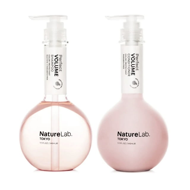 NATURELAB. TOKYO Perfect Volume Shampoo & Conditioner Duo: Weightless Frizz Control for Smoother, Healthier Hair and Scalp I 11.5 FL OZ Each | $38 VALUE