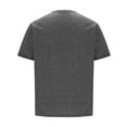 thumbnail image 6 of YLSDY Men's Henley Shirts Short Sleeve Casual T-Shirt Button Henley Basic Tee Crew Neck Workout Tops Streetwear Dark Gray L, 6 of 8