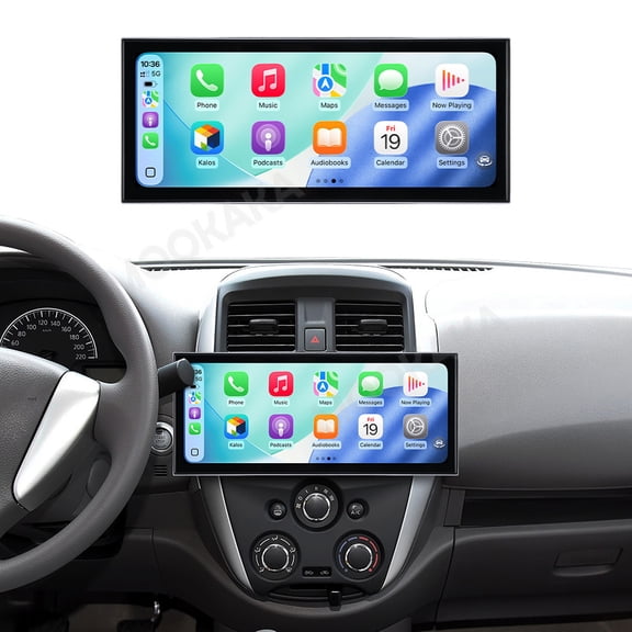 MOOKAKA 15.8" Smart Display Radio Audio Media Player for Nissan VERSA SEDAN 2014 2015 2016 Car Navigation GPS Upgrade Headunit Android Replacement 1080P Screen Carplay Accessories