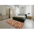 thumbnail image 4 of Ahgly Company Indoor Round Contemporary Red Southwestern Area Rugs, 5' Round, 4 of 6