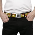 thumbnail image 3 of Buckle-Down Belt, Seatbelt Buckle Belt, Fox Face Scattered Warm Olive, 34 to 52 Inches, 3 of 9