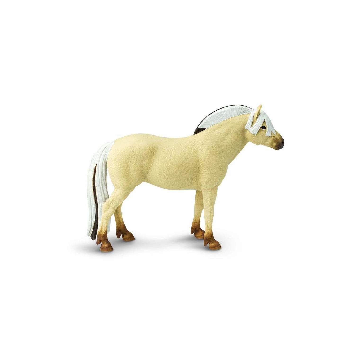 Safari Ltd. Fjord Horse Figurine - Realistic 5.5" Horse Figure - Educational Toy for Boys, Girls, & Kids Ages 3+